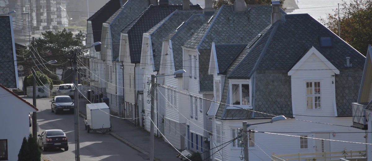 Representative photo: a townhouse row