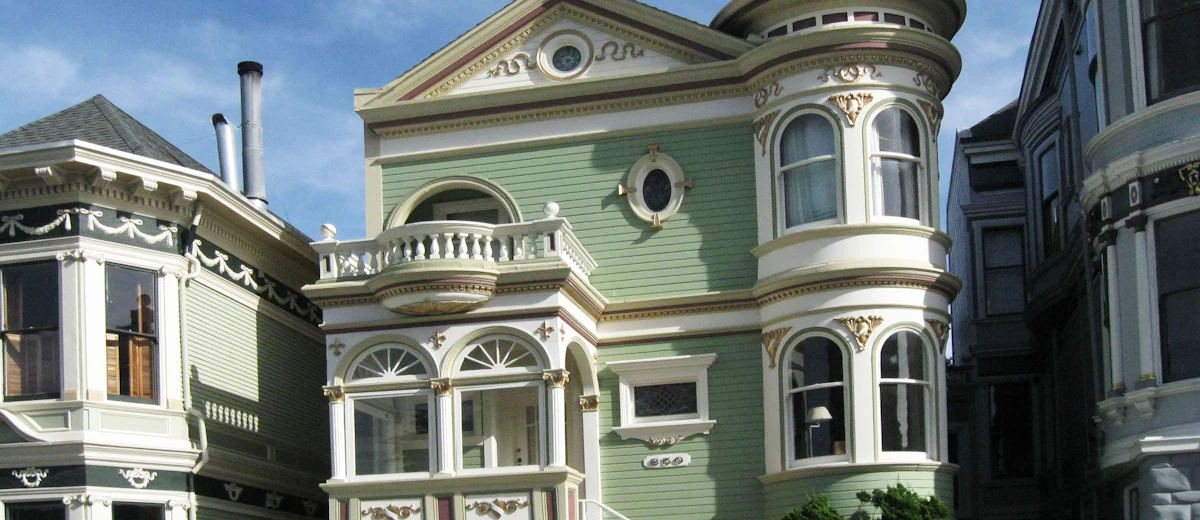 Representative photo: an older frame house