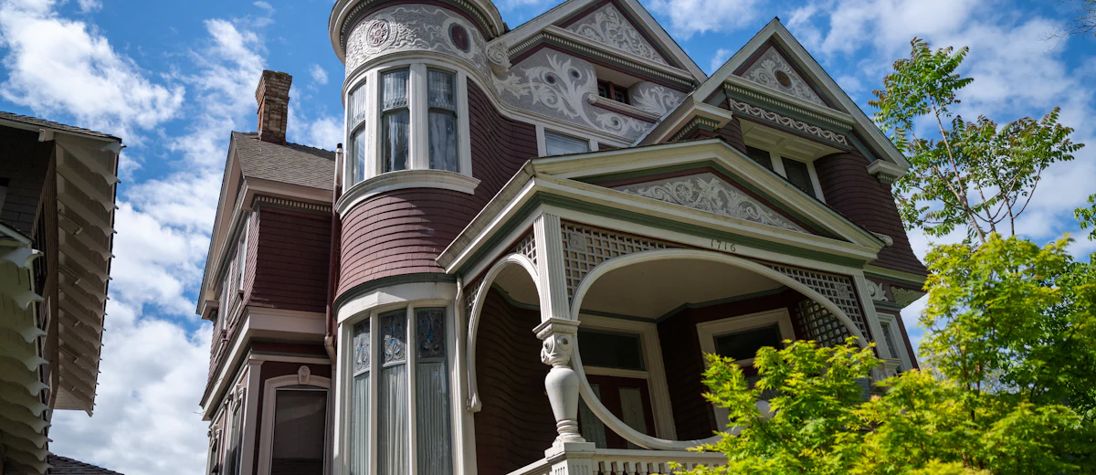 Representative photo: a large home on a big lot
