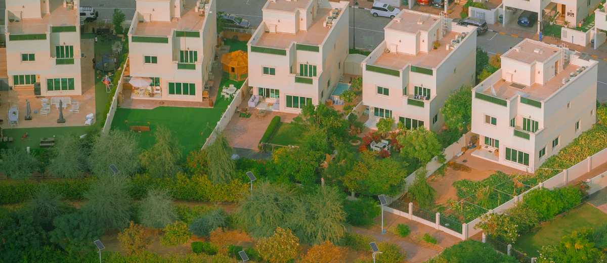 Representative photo: a townhouse row